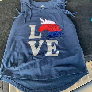 Patriotic tank top for girls size 6